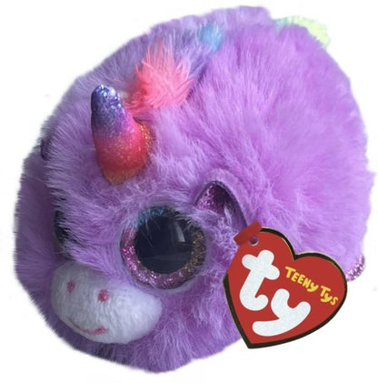 Rosette Purple Unicorn Fluffy Teeny Ty Beanie DOB January 23