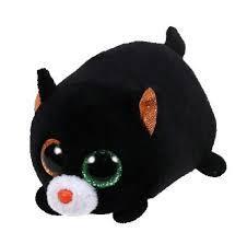 Treat The Black Cat Teeny Ty Beanie Soft Toy DOB October 12