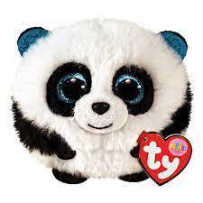 Bamboo The Panda Puffies Balls 8cm Ty Beanie DOB June 7