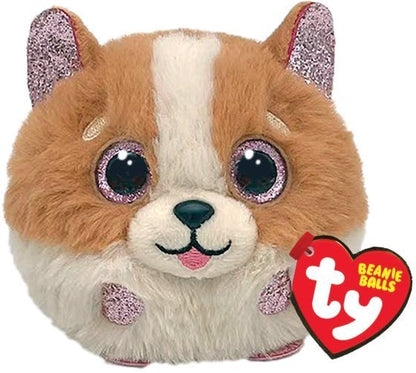 Tanner The  Dog 8cm Ty Beanie Puffies Balls DOB March 17