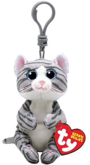 Mitzi The Cat TY Beanie Bellies Key Clip DOB January 18