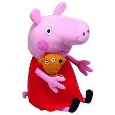 Peppa Pig Large 15 inch 38cm Ty Beanie Soft Toy Plushy 0+