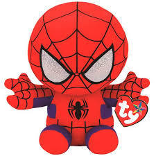 Marvel SpiderMan 24cm Medium Ty Beanie Soft Toy Disney