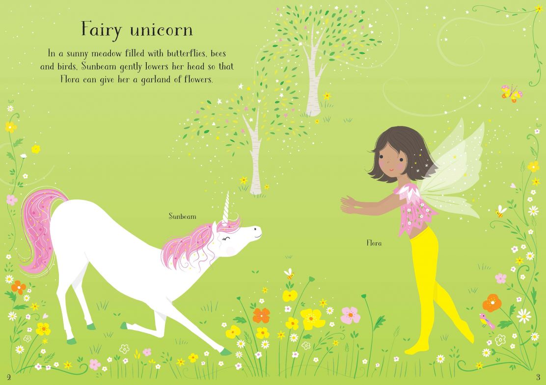 Little First Stickers Unicorns Book by Usborne 3+