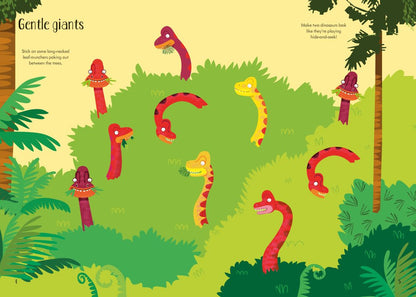 Little First Stickers Dinosaurs Book by Usborne 3+