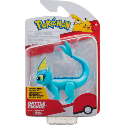 Vaporeom Pokemon 2-3" Battle Figure Pack 4+