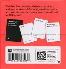 Cards Against Humanity Red Box 17+