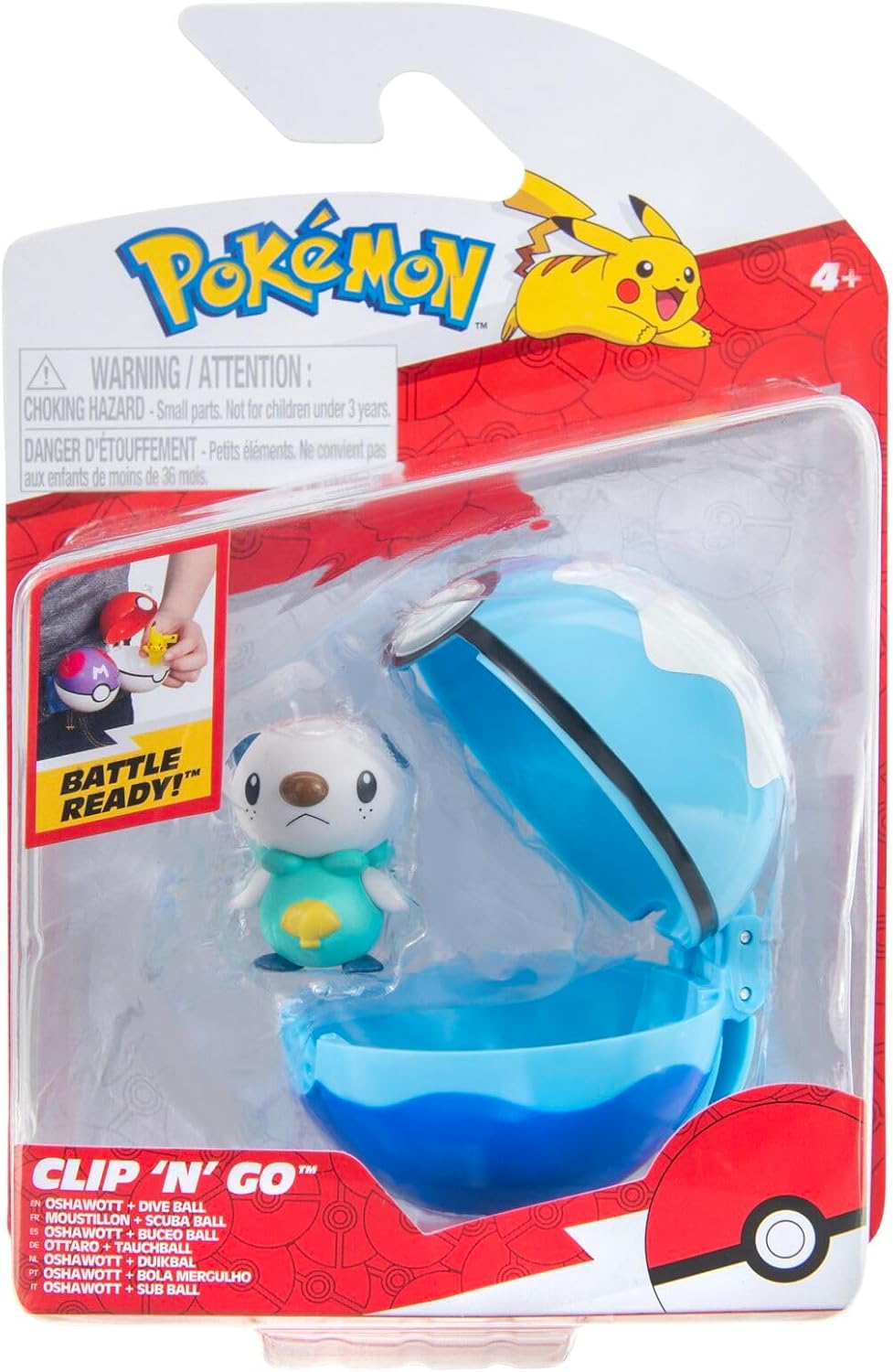 Oshawott & Dive Ball Pokémon Clip ‘N’ Go Ball 4+
