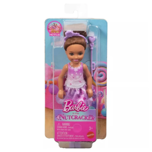 Barbie in the Nutcracker Chelsea Snowfairy Doll Brown Hair by Mattel 3+