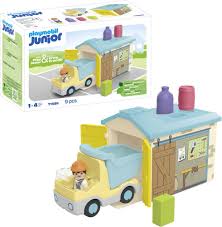 Playmobil Junior Truck With Sorting Garage 71686 12m+