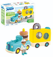 Playmobil Junior Crazy Donut Truck with Stacking and Sorting 71702 12m+