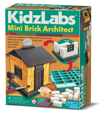 Mini Brick Architect by KidzLabs 4M 5+