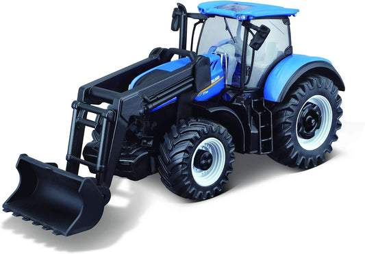 10 cm New Holland T7.315 HD Tractor with Loader by Bburago 3+