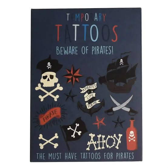 Temporary tattoos - Beware of the Pirates 3+