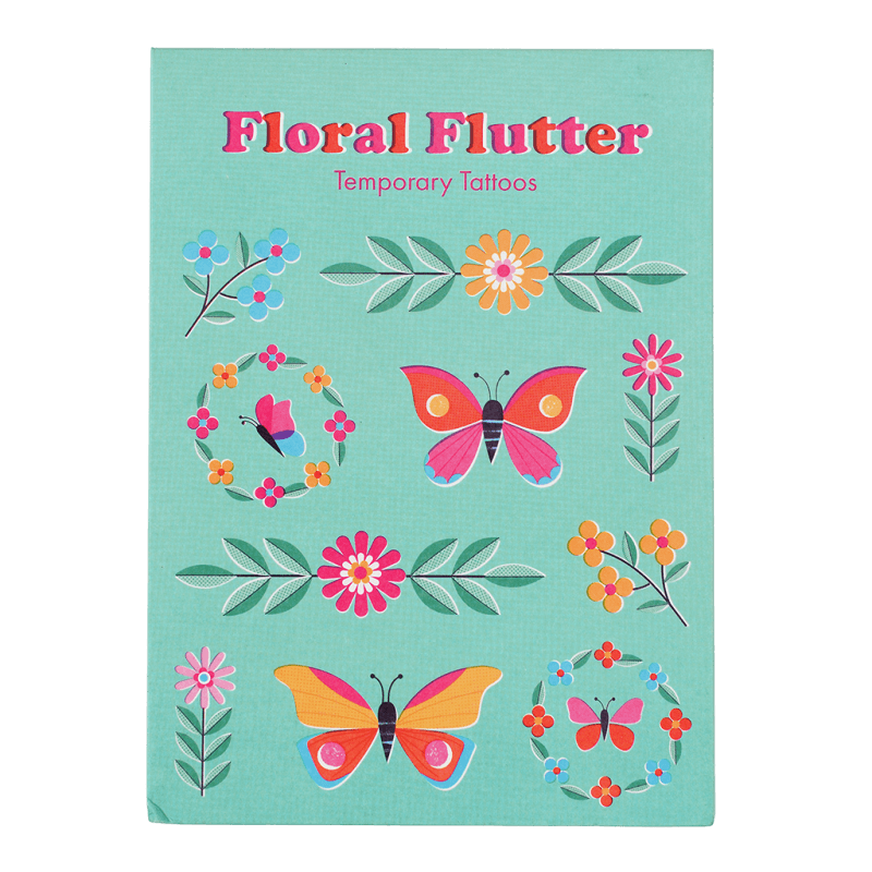 Temporary tattoos - Floral Flutter 3+