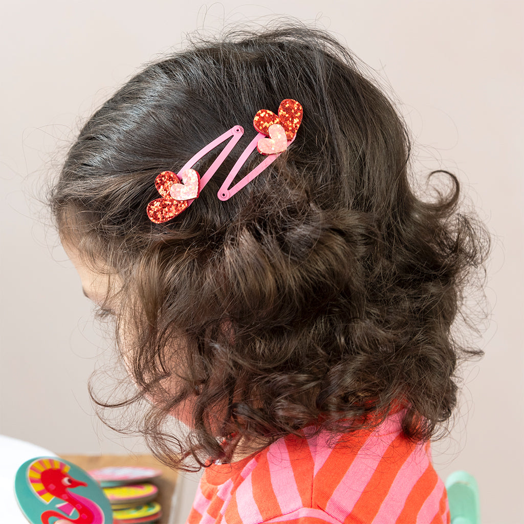 Glitter Hair Clips (Set of 2) 3+
