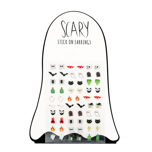 Stick On Earrings (30 Pairs) - Spooky