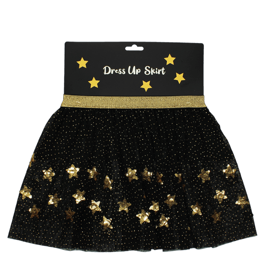 Children's skirt - Gold stars 3+
