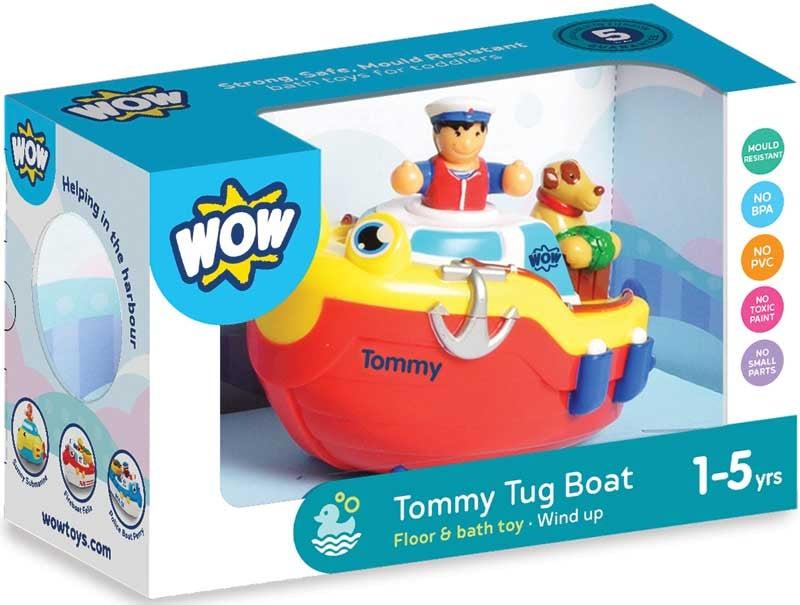 Tommy Tug Boat with Wind Up Motor by WOW Toys 1-5 years