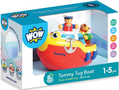 Tommy Tug Boat with Wind Up Motor by WOW Toys 1-5 years