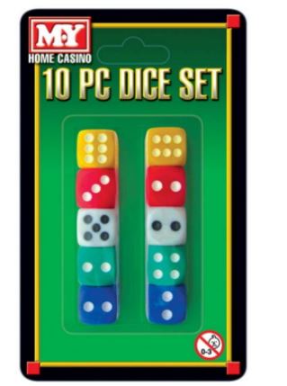 10pc Dice Set 3+