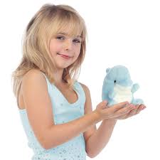 Clicks the Dolphin Palm Pals 5" Plush Soft Toys by Aurora 0+
