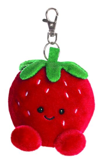 Juicy Strawberry Palm Pals Keyclip Plush 4'' by Aurora 0+