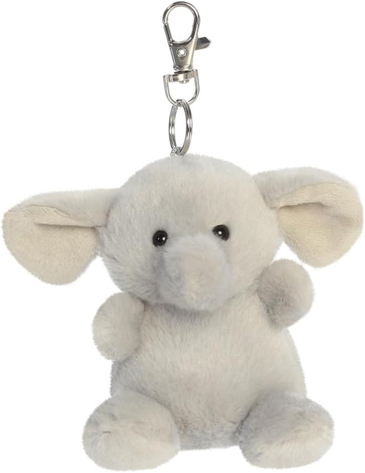 Stomps Elephant Palm Pals Keyclip Plush 4'' Soft Toys by Aurora 0+