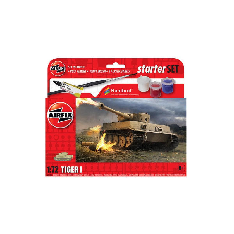 Airfix Starter Set Tiger I 1:72 Scale 8+