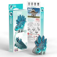 Eugy 3D Stegosaurus Craft Kit Model No. 007 by Brainstorm