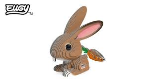 Eugy 3D Rabbit  Craft Kit Model No. 071 by Brainstorm