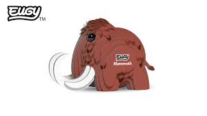 Eugy 3D Mammoth Craft Kit Model No. 031 by Brainstorm