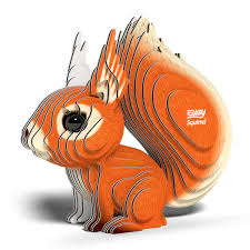 Eugy 3D Squirrel Craft Kit Model No. 083 by Brainstorm
