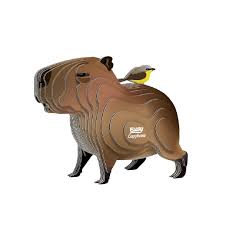 Eugy 3D Capybara Craft Kit Model No. 120 by Brainstorm