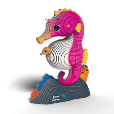 Eugy 3D Seahorse Craft Kit Model No. 141 by Brainstorm