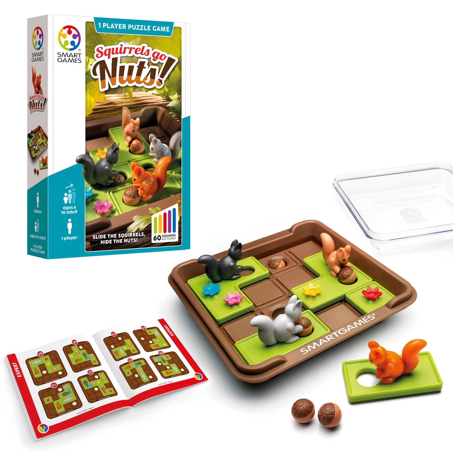 Squirrels Go Nuts! Puzzle Game by Smart Games 6+