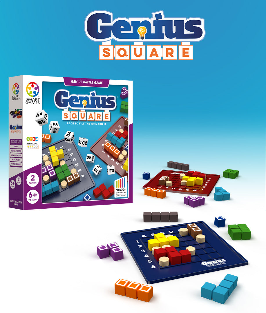 Genius Square Puzzle Game by Smart Games 6+