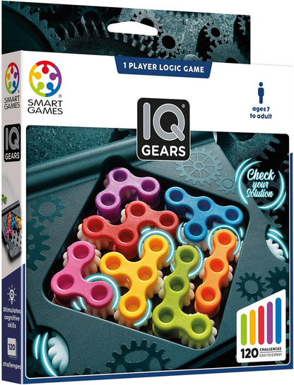 IQ Gears Puzzle Game by Smart Games 7+