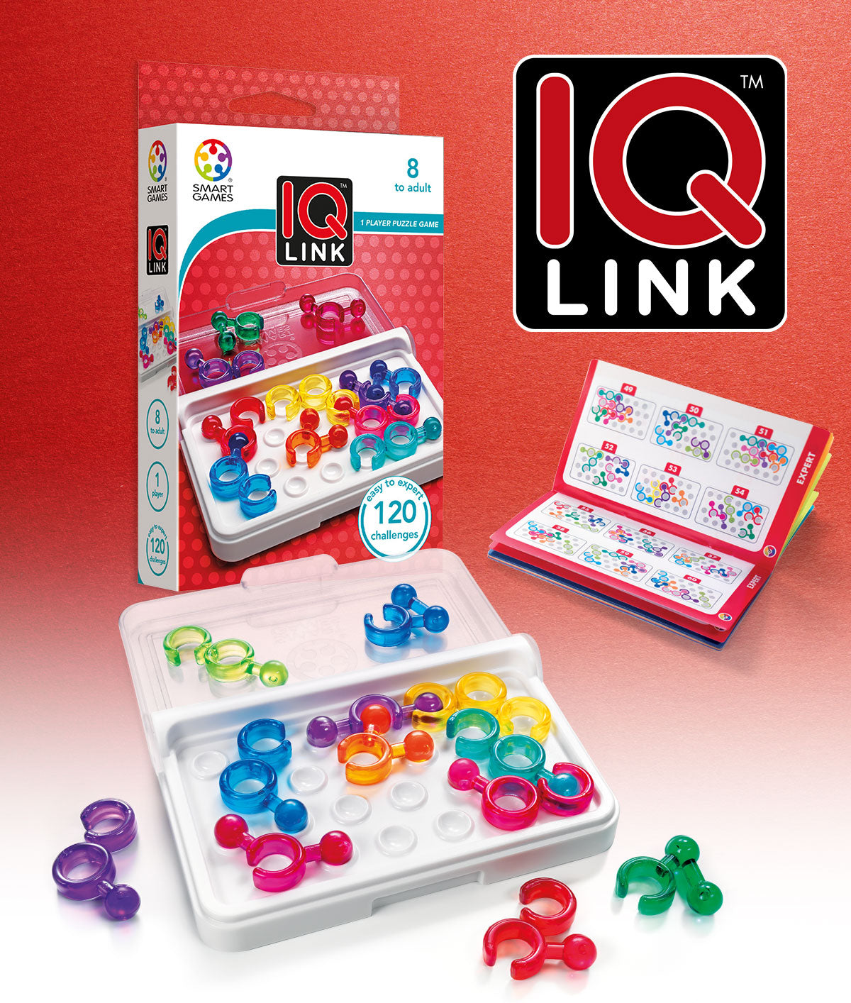 IQ Link Puzzle Game by Smart Games 8+