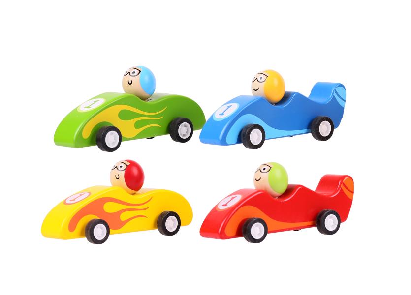 Pull Back Hot Rods by Big Jigs Toys 18m+