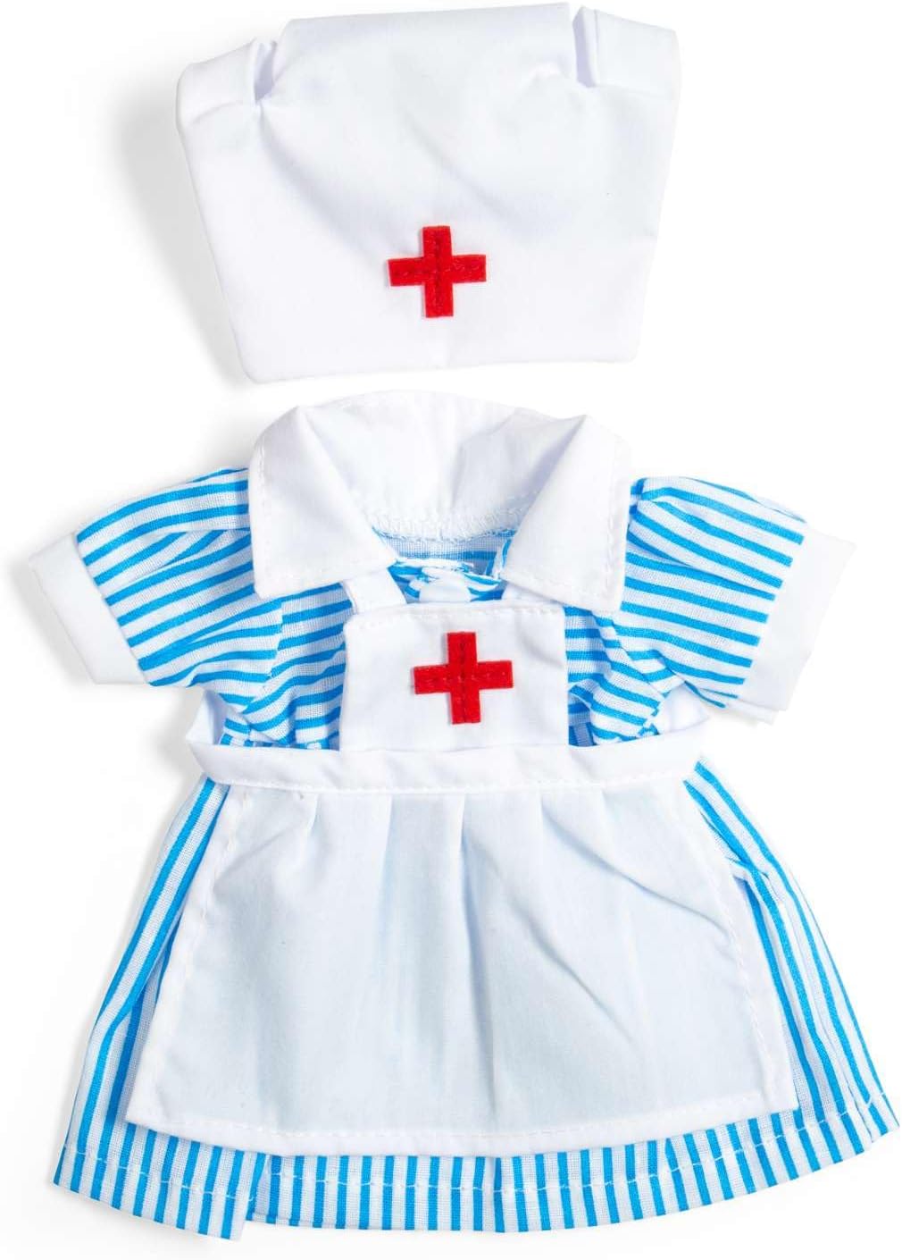 Nurse Dress for Rag Doll 28 cm (Small) by Bigjigs Toys 2+
