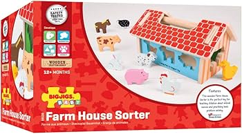 Farmhouse Sorter 12m+ by Big Jigs Toys