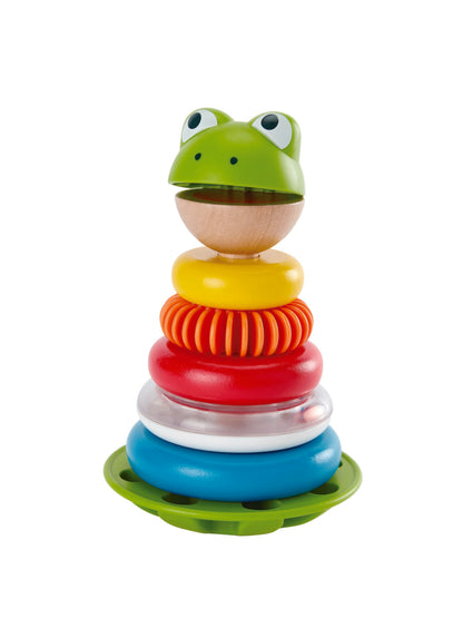Mr. Frog Stacking Rings by Hape 12m+