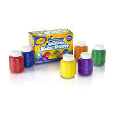 Crayola 6 Washable Project Paint Classic Colours 59ml each