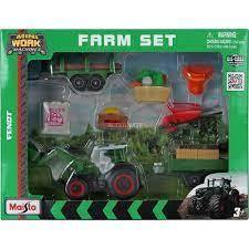 Maisto Mini Working Machines Farm Set Fendt 3+