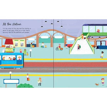 First Sticker Book Trains with 150 Sticker by Usborne