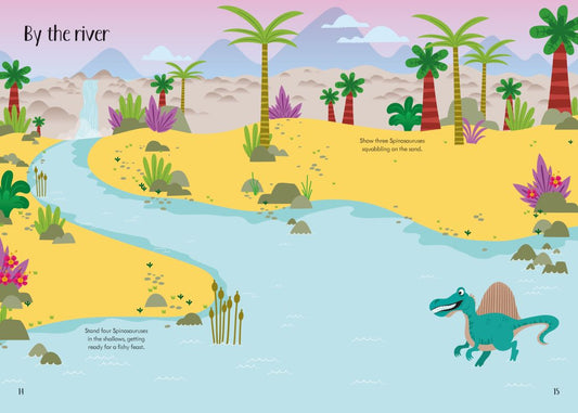 Little First Stickers Dinosaurs Book by Usborne 3+