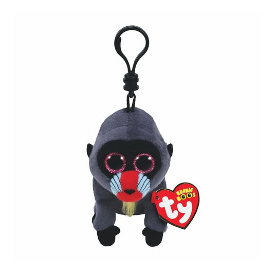Wasabi the Baboon Key Clip Ty Beanie Soft Toy Plush DOB May 18