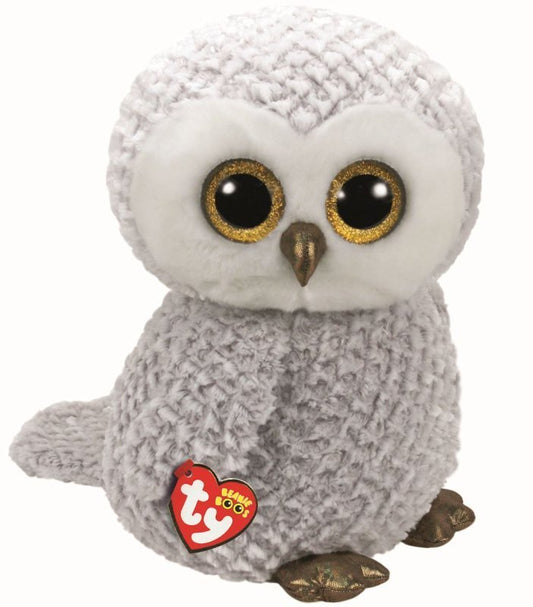 Owlette The Grey Owl 38cm Large TY Beanie Soft Toy DOB April 20