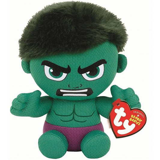 Marvel Comics The Hulk Ty Beanie 15cm Soft Toy Disney